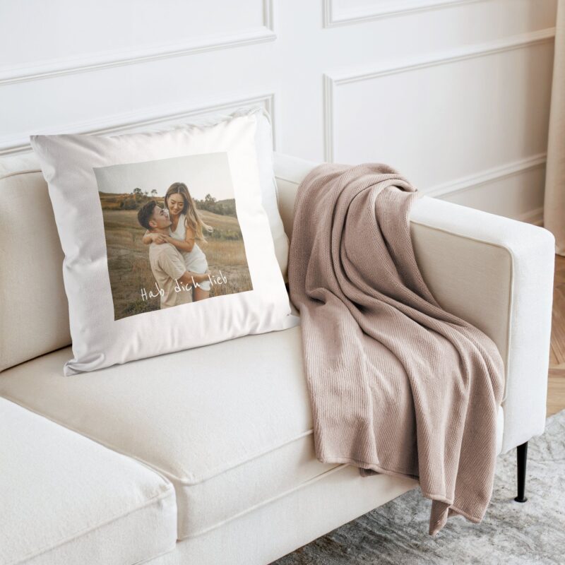 Bild von   kissen  x  cm weissjpg | Individuelle 🎁 persönliche 🎁 personalisierte Geschenke bedruckt ▪ bestickt ▪ graviert