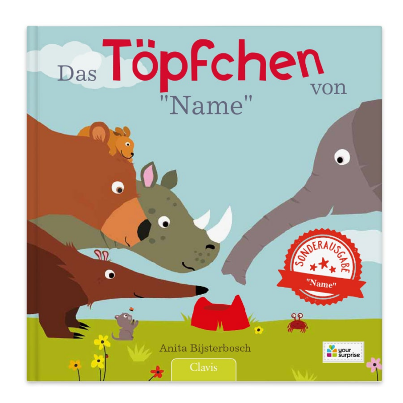 Bild von   kinderbuch das toepfchen vonpng | Individuelle 🎁 persönliche 🎁 personalisierte Geschenke bedruckt ▪ bestickt ▪ graviert