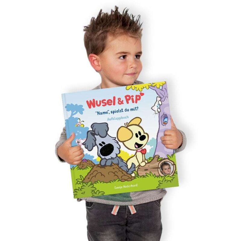 Bild von   kinderbuch wusel pip verjpg | Individuelle 🎁 persönliche 🎁 personalisierte Geschenke bedruckt ▪ bestickt ▪ graviert