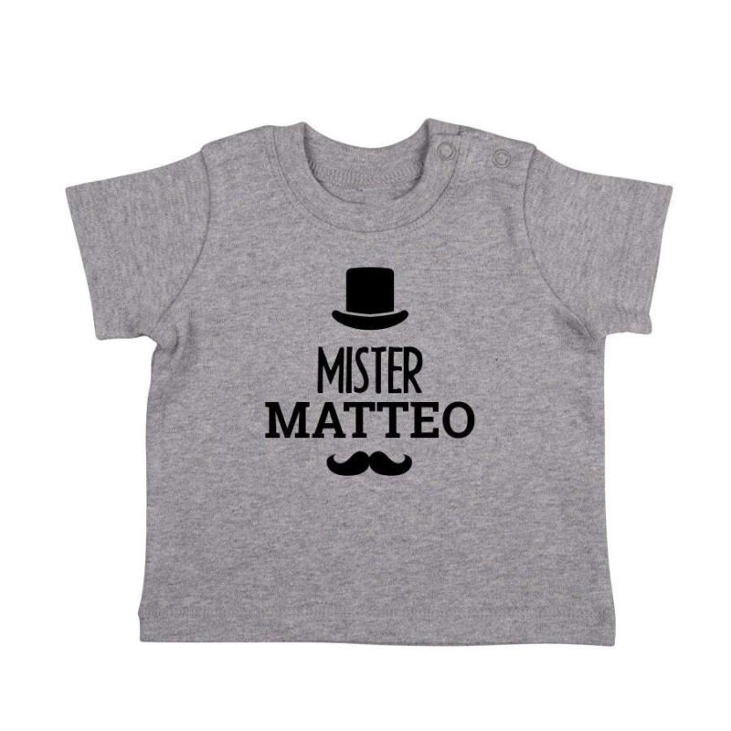 Bild von   baby t shirt kurzarm graujpg | Individuelle 🎁 persönliche 🎁 personalisierte Geschenke bedruckt ▪ bestickt ▪ graviert