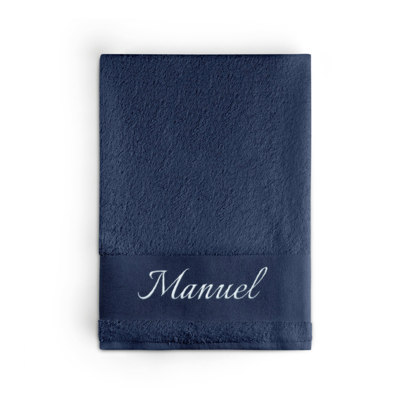 Bild von   handtuch mit namen blaupng | Individuelle 🎁 persönliche 🎁 personalisierte Geschenke bedruckt ▪ bestickt ▪ graviert