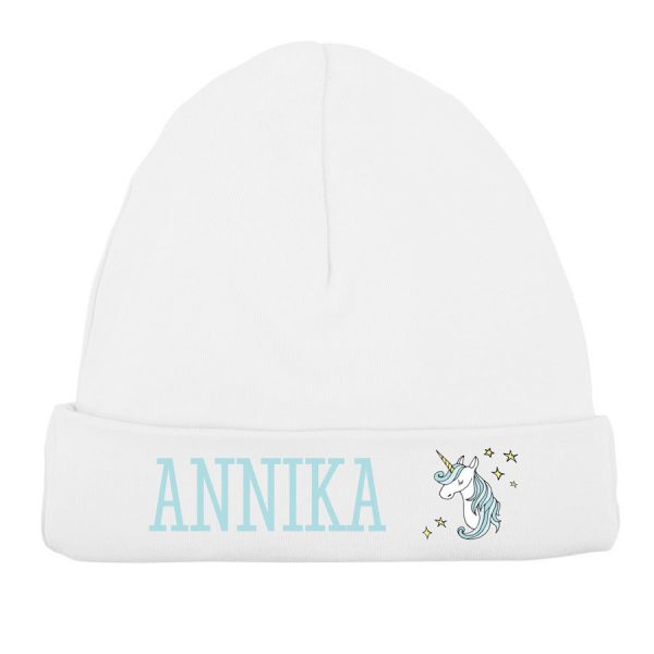 Babymütze – Weiß | Individuelle persönliche personalisierte Geschenke