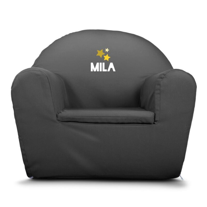 Bild von   kindersessel graujpg | Individuelle 🎁 persönliche 🎁 personalisierte Geschenke bedruckt ▪ bestickt ▪ graviert