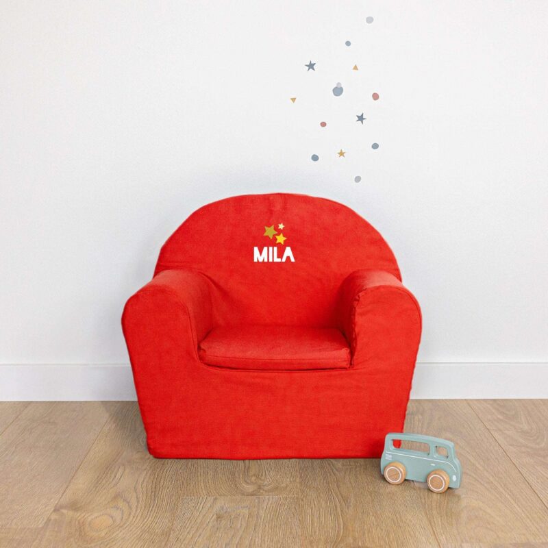 Bild von   kindersessel rotjpg | Individuelle 🎁 persönliche 🎁 personalisierte Geschenke bedruckt ▪ bestickt ▪ graviert