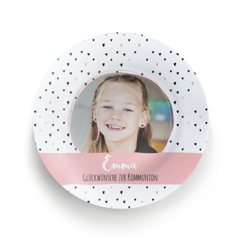 Bild von   kinderteller kommunionjpg | Individuelle 🎁 persönliche 🎁 personalisierte Geschenke bedruckt ▪ bestickt ▪ graviert