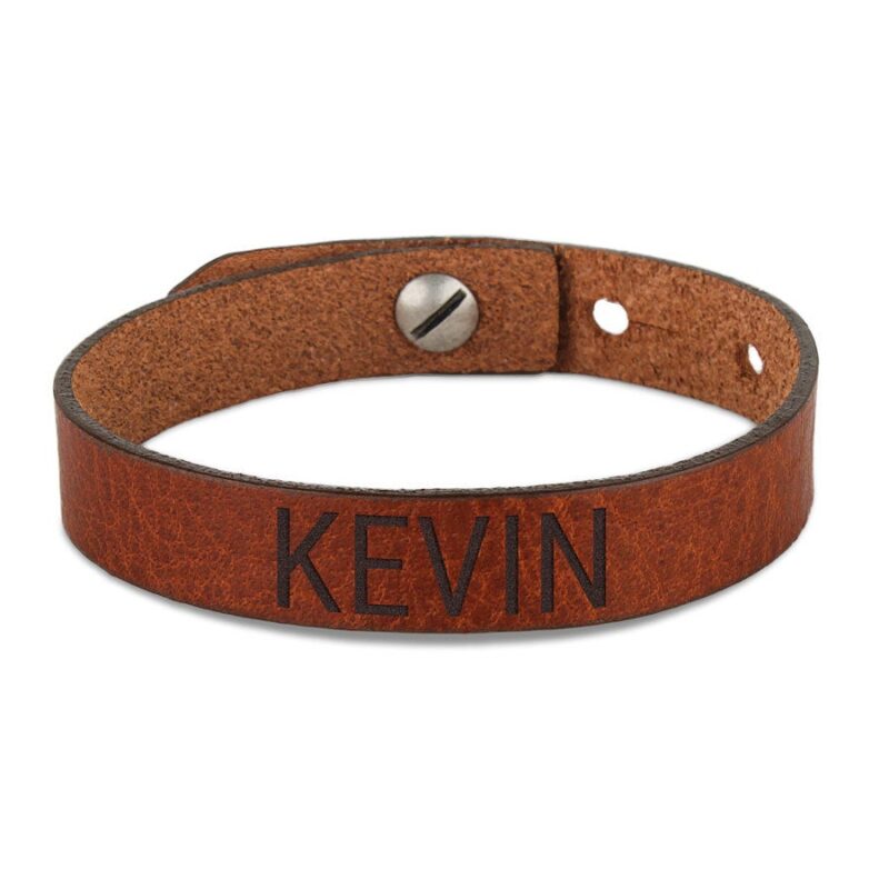 Bild von   lederarmband herren braunjpg | Individuelle 🎁 persönliche 🎁 personalisierte Geschenke bedruckt ▪ bestickt ▪ graviert