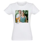 Bild von   t shirt damen weiss ljpg | Individuelle 🎁 persönliche 🎁 personalisierte Geschenke bedruckt ▪ bestickt ▪ graviert