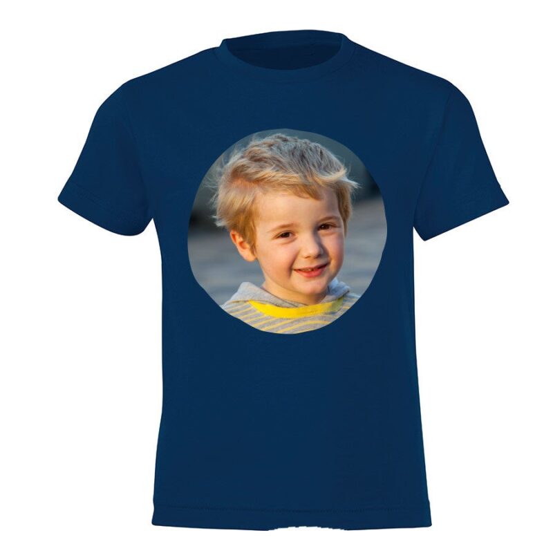 Bild von   t shirt kinder dunkelblaujpg | Individuelle 🎁 persönliche 🎁 personalisierte Geschenke bedruckt ▪ bestickt ▪ graviert