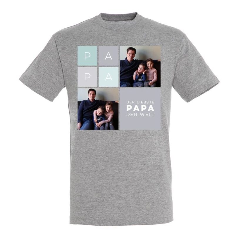 Bild von   vatertag t shirt grau xljpg | Individuelle 🎁 persönliche 🎁 personalisierte Geschenke bedruckt ▪ bestickt ▪ graviert