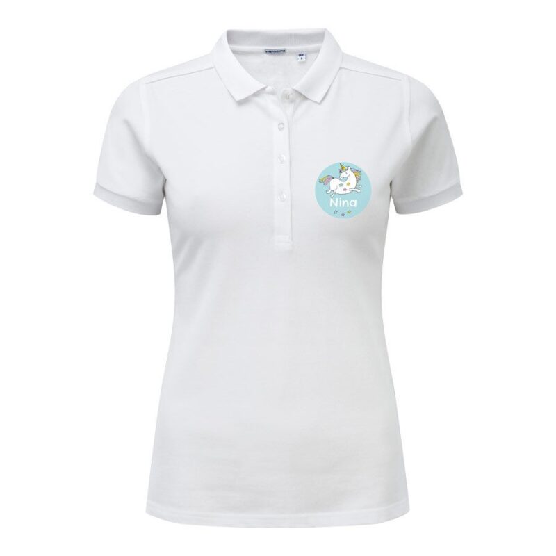 Bild von   poloshirt damen weiss xljpg | Individuelle 🎁 persönliche 🎁 personalisierte Geschenke bedruckt ▪ bestickt ▪ graviert