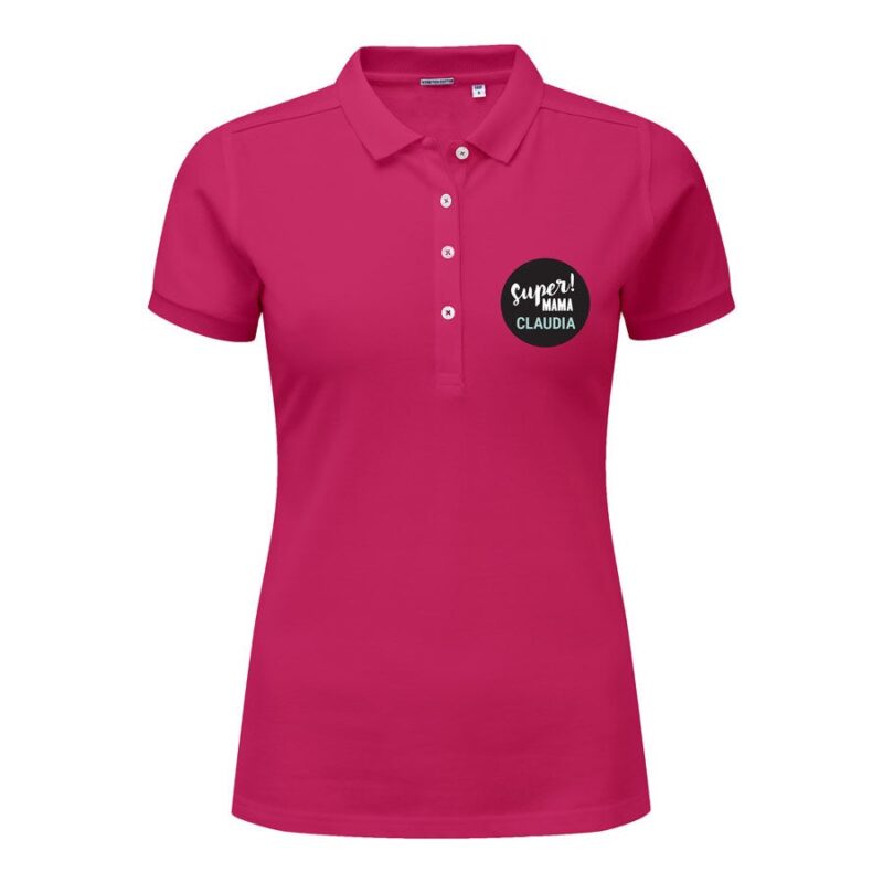 Bild von   poloshirt damen fuchsia sjpg | Individuelle 🎁 persönliche 🎁 personalisierte Geschenke bedruckt ▪ bestickt ▪ graviert
