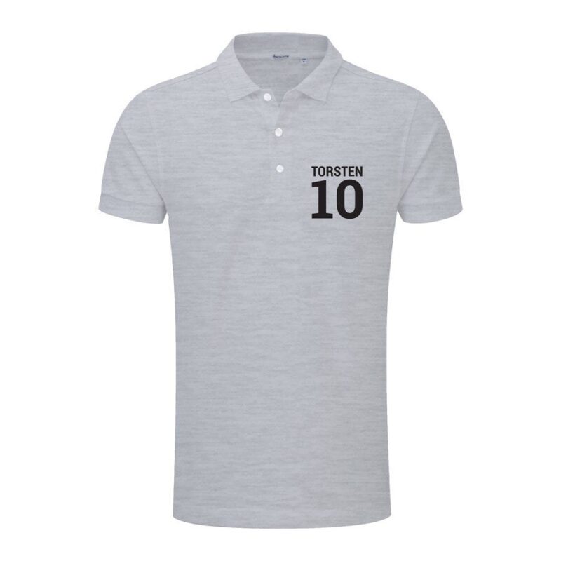 Bild von   poloshirt herren grau sjpg | Individuelle 🎁 persönliche 🎁 personalisierte Geschenke bedruckt ▪ bestickt ▪ graviert