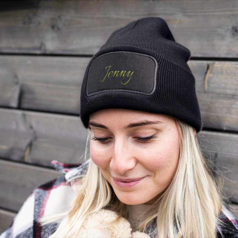 Bild von   muetzen besticken schwarzpng | Individuelle 🎁 persönliche 🎁 personalisierte Geschenke bedruckt ▪ bestickt ▪ graviert