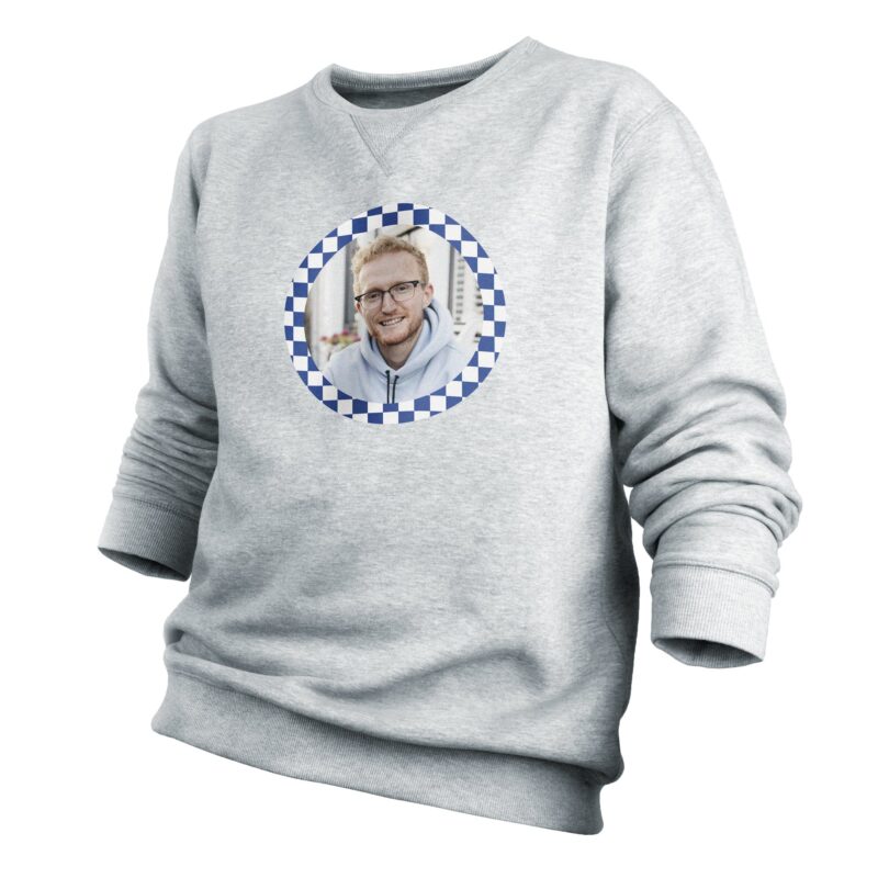 Bild von   pullover herren grau sjpg | Individuelle 🎁 persönliche 🎁 personalisierte Geschenke bedruckt ▪ bestickt ▪ graviert