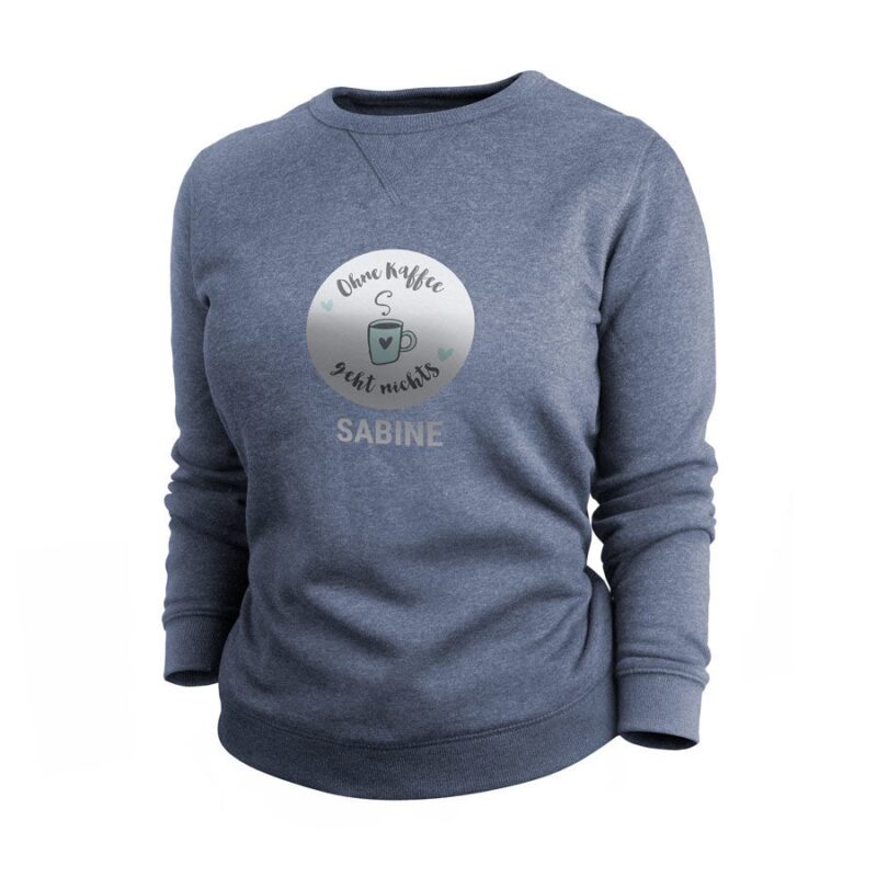Bild von   pullover damen blau xxljpg | Individuelle 🎁 persönliche 🎁 personalisierte Geschenke bedruckt ▪ bestickt ▪ graviert
