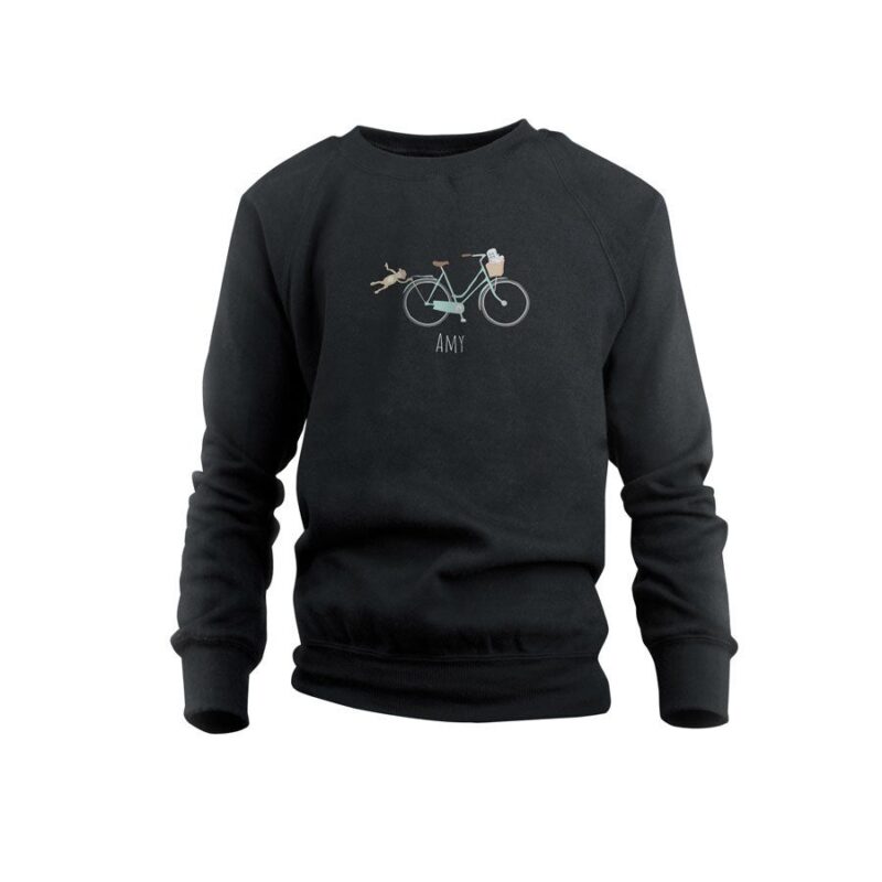Bild von   pullover kind schwarz jpg | Individuelle 🎁 persönliche 🎁 personalisierte Geschenke bedruckt ▪ bestickt ▪ graviert