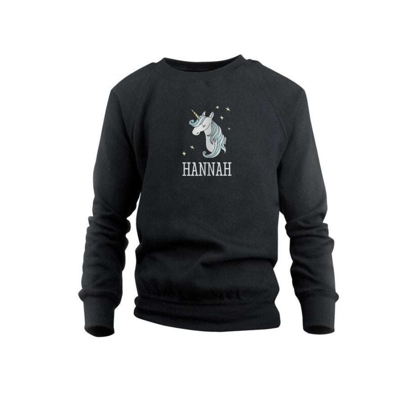 Bild von   pullover kind schwarz jpg | Individuelle 🎁 persönliche 🎁 personalisierte Geschenke bedruckt ▪ bestickt ▪ graviert