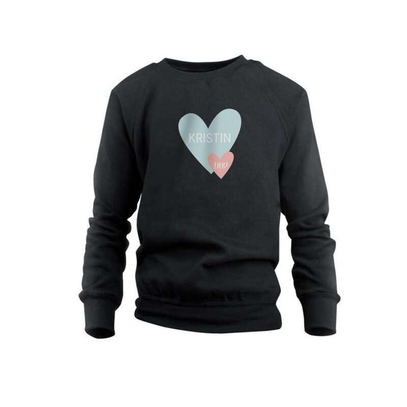 Bild von   pullover kind schwarz jpg | Individuelle 🎁 persönliche 🎁 personalisierte Geschenke bedruckt ▪ bestickt ▪ graviert