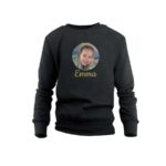 Bild von   pullover kind schwarz jpg | Individuelle 🎁 persönliche 🎁 personalisierte Geschenke bedruckt ▪ bestickt ▪ graviert