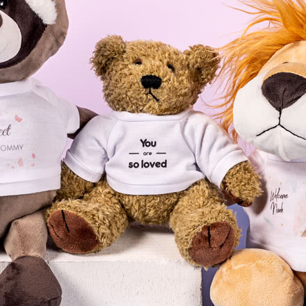 Bild von   teddy baer mit eigenem fotojpg | Individuelle 🎁 persönliche 🎁 personalisierte Geschenke bedruckt ▪ bestickt ▪ graviert