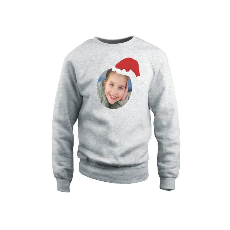 Bild von   weihnachtspullover kind graujpg | Individuelle 🎁 persönliche 🎁 personalisierte Geschenke bedruckt ▪ bestickt ▪ graviert