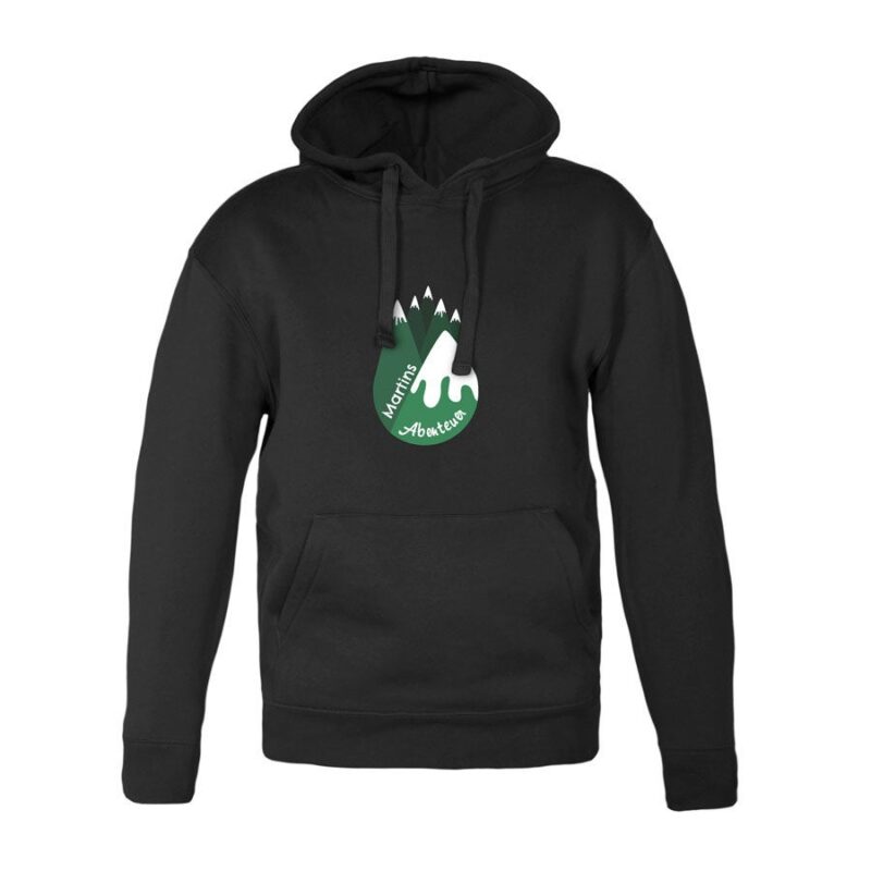 Hoodie - Herren - Schwarz - M