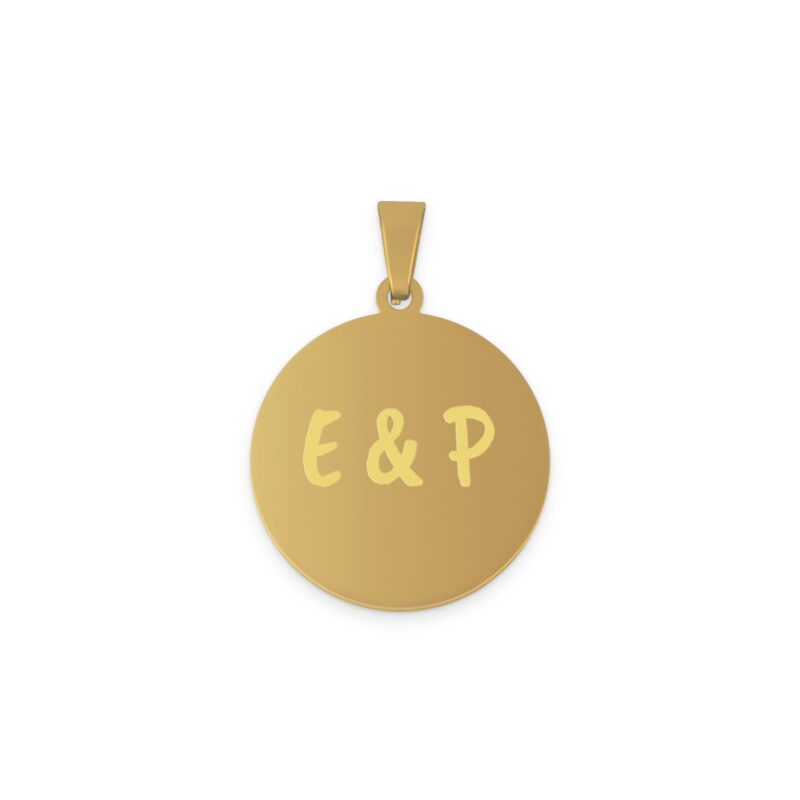 Bild von   anhaenger mit namen rund gjpg | Individuelle 🎁 persönliche 🎁 personalisierte Geschenke bedruckt ▪ bestickt ▪ graviert