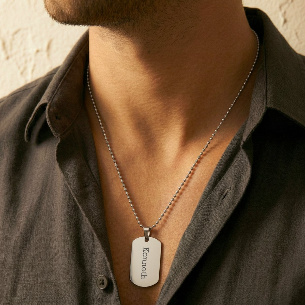 Dog Tag - silberfarben