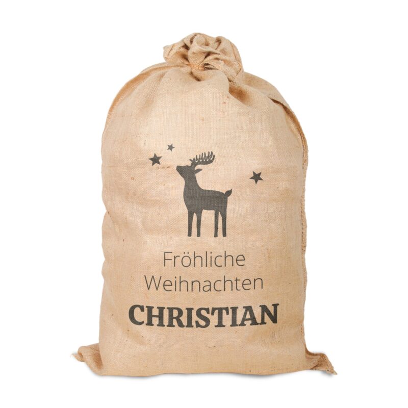 Bild von   weihnachtssackjpg | Individuelle 🎁 persönliche 🎁 personalisierte Geschenke bedruckt ▪ bestickt ▪ graviert