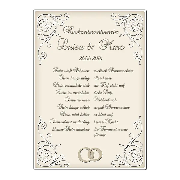 Bild von   wetterstein zur hochzeit schjpg | Individuelle 🎁 persönliche 🎁 personalisierte Geschenke bedruckt ▪ bestickt ▪ graviert