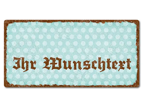 Bild von   dekoschild im retro look mit pjpg | Individuelle 🎁 persönliche 🎁 personalisierte Geschenke bedruckt ▪ bestickt ▪ graviert