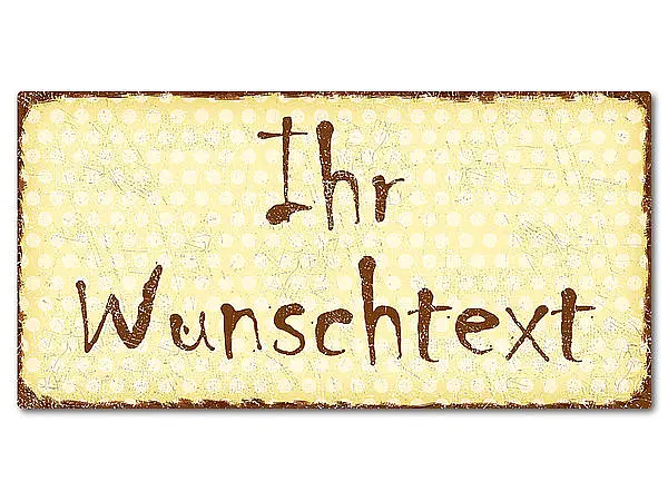 Bild von   dekoschild im retro look mit pjpg | Individuelle 🎁 persönliche 🎁 personalisierte Geschenke bedruckt ▪ bestickt ▪ graviert