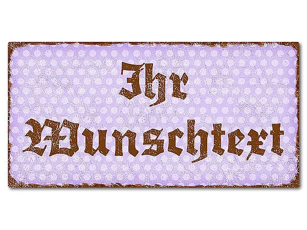 Bild von   dekoschild im retro look mit pjpg | Individuelle 🎁 persönliche 🎁 personalisierte Geschenke bedruckt ▪ bestickt ▪ graviert