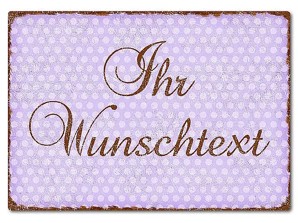 Bild von   farbiges aluschild mit polka djpg | Individuelle 🎁 persönliche 🎁 personalisierte Geschenke bedruckt ▪ bestickt ▪ graviert
