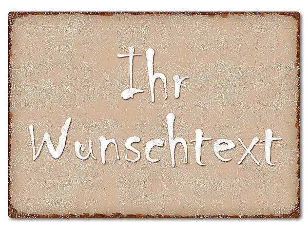 Bild von   farbiges blechschild mit wunscjpg | Individuelle 🎁 persönliche 🎁 personalisierte Geschenke bedruckt ▪ bestickt ▪ graviert