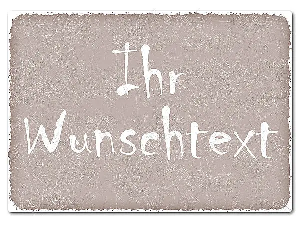 Bild von   bedrucktes retroschild mit wunjpg | Individuelle 🎁 persönliche 🎁 personalisierte Geschenke bedruckt ▪ bestickt ▪ graviert