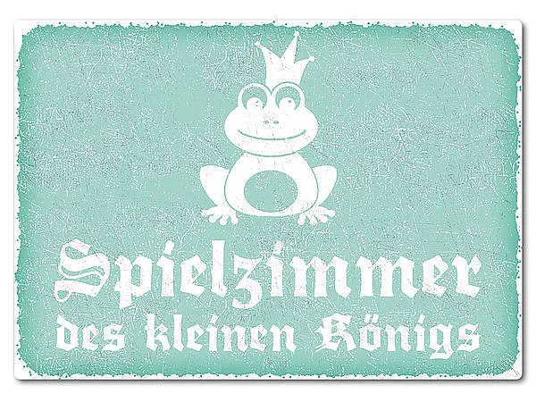 Bild von   bedrucktes retroschild mit wunjpg | Individuelle 🎁 persönliche 🎁 personalisierte Geschenke bedruckt ▪ bestickt ▪ graviert