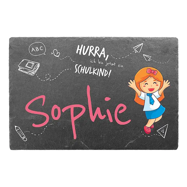 Bild von   schiefer tuerschild fuer kindejpg | Individuelle 🎁 persönliche 🎁 personalisierte Geschenke bedruckt ▪ bestickt ▪ graviert