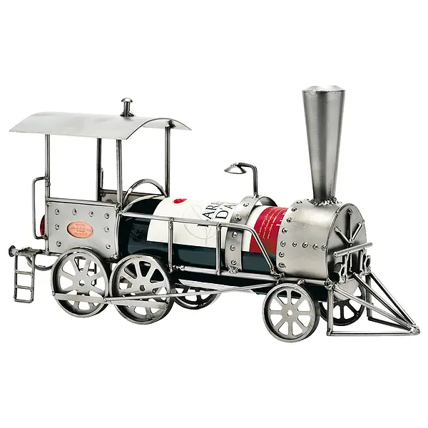 Bild von   weinflaschenhalter lokomotivejpg | Individuelle 🎁 persönliche 🎁 personalisierte Geschenke bedruckt ▪ bestickt ▪ graviert