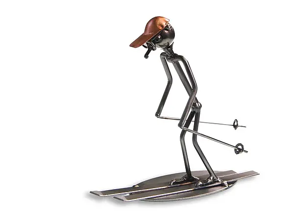 Bild von   metallmann skifahrer wired ljpg | Individuelle 🎁 persönliche 🎁 personalisierte Geschenke bedruckt ▪ bestickt ▪ graviert