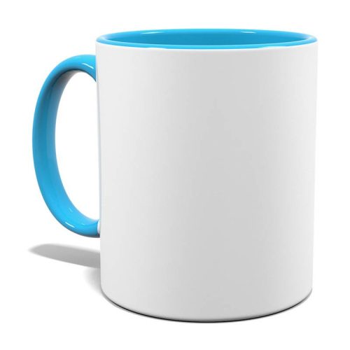 Fototasse innen/Henkel hellblau