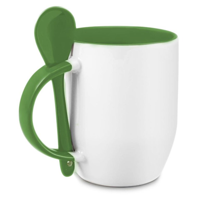 Bild von   loeffeltasse gruenjpg | Individuelle 🎁 persönliche 🎁 personalisierte Geschenke bedruckt ▪ bestickt ▪ graviert