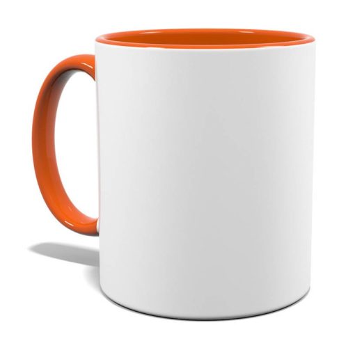 Panoramatasse innen/Henkel orange