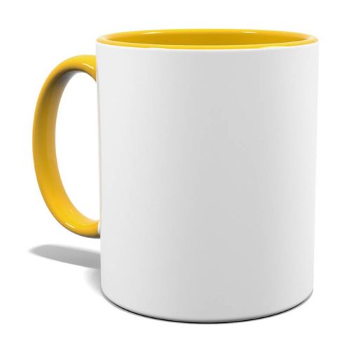 Panoramatasse innen/Henkel gelb
