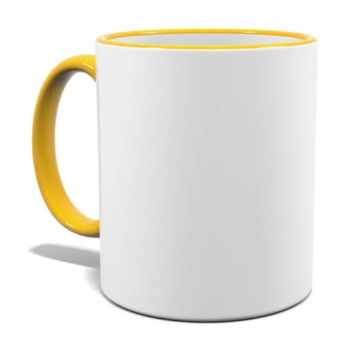 Panoramatasse Rand/Henkel gelb