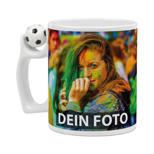 Bild von   tasse mit fussballjpg | Individuelle 🎁 persönliche 🎁 personalisierte Geschenke bedruckt ▪ bestickt ▪ graviert