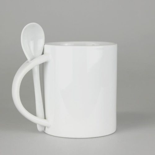 Löffeltasse Klassik weiss