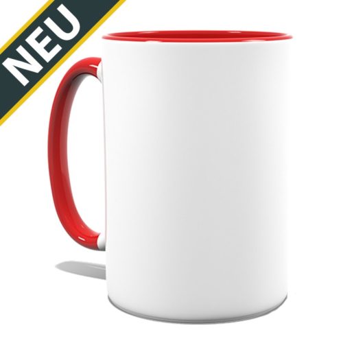 Fototasse Jumbo innen/Henkel rot