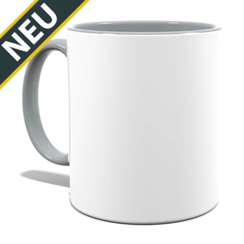 Panoramatasse innen/Henkel grau