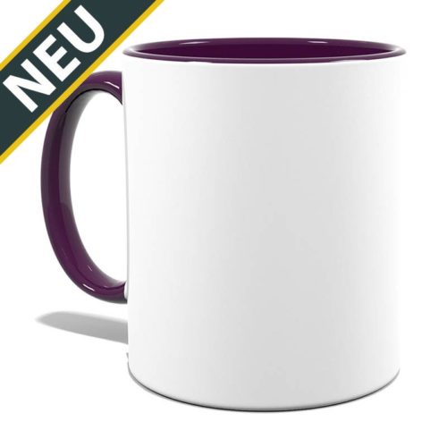 Panoramatasse innen/Henkel violett